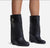 Black Celine High Leather Boots